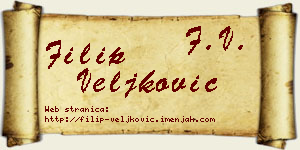 Filip Veljković vizit kartica